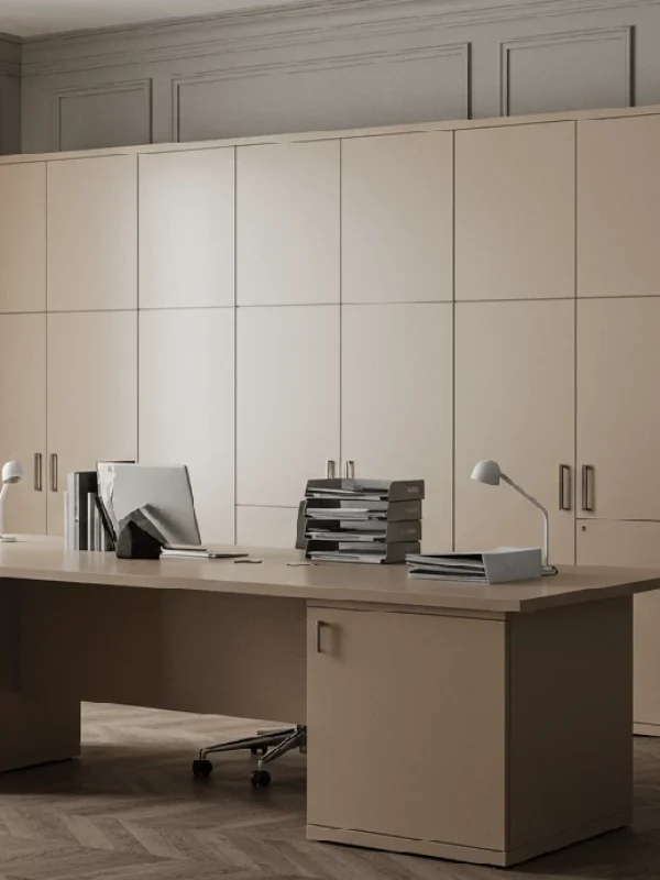 Gabinetes de oficias Beige oscuro(16)